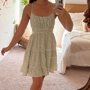 Green Floral Sundress